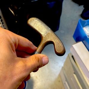 Vintage Golf Putter Acusnet Bull Eye with original leather grip